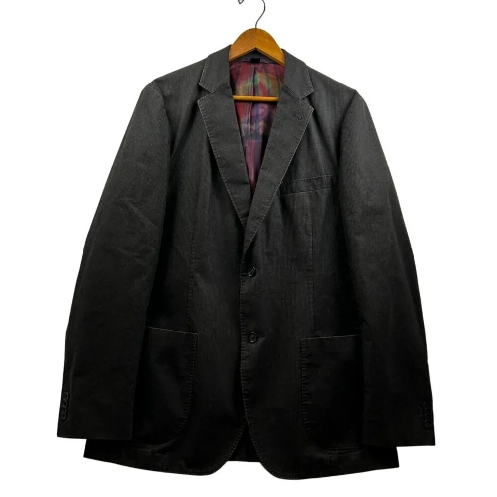 KROON Men's Sport Coat Modern Heritage Minimal Luxe Subtle‎ Pinstripe 42 Long